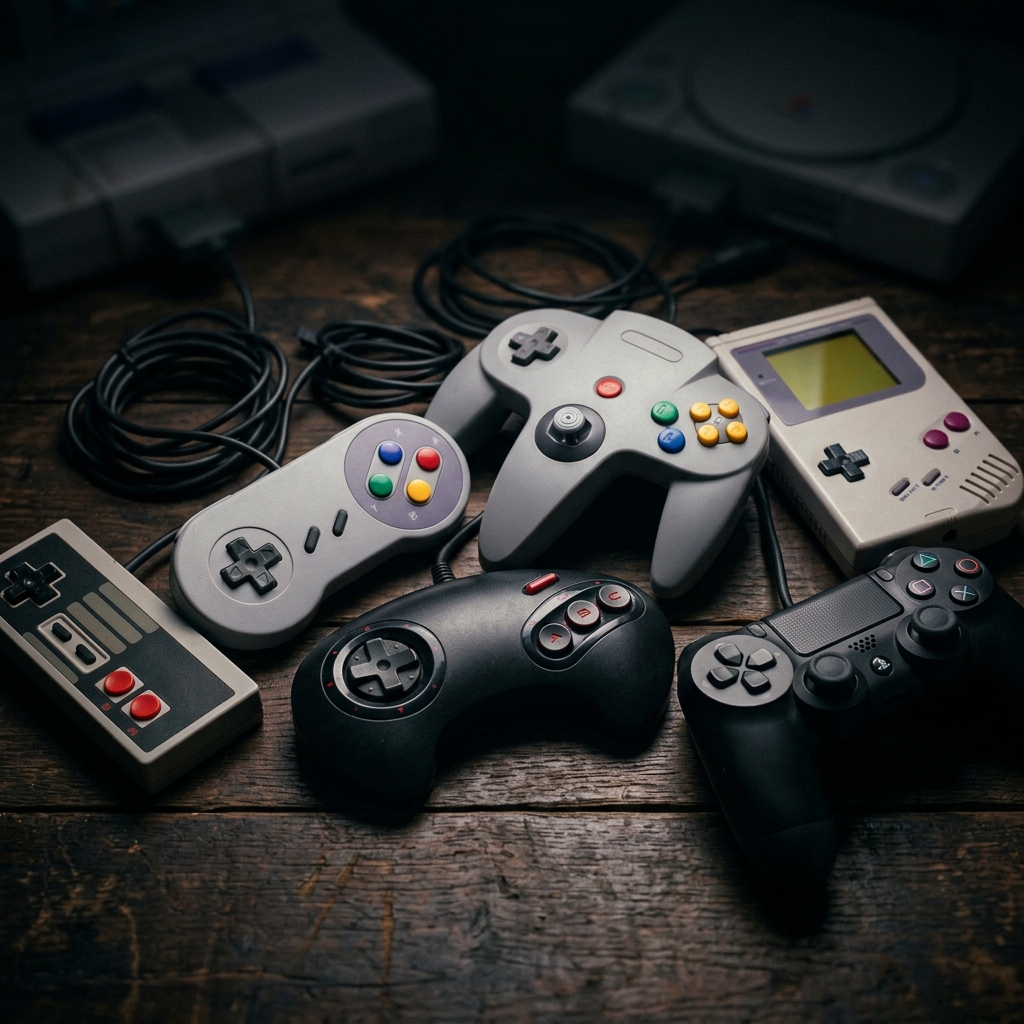 Guerreiro gamer em pose épica